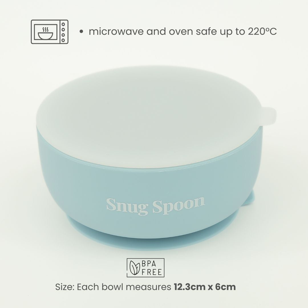 Silicone Suction Bowl with Lid - Bundle