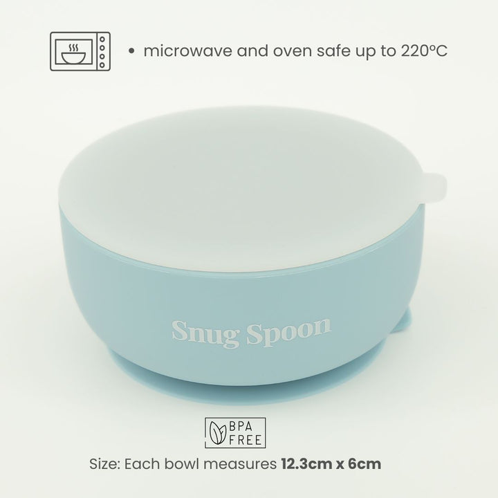 Silicone Suction Bowl with Lid