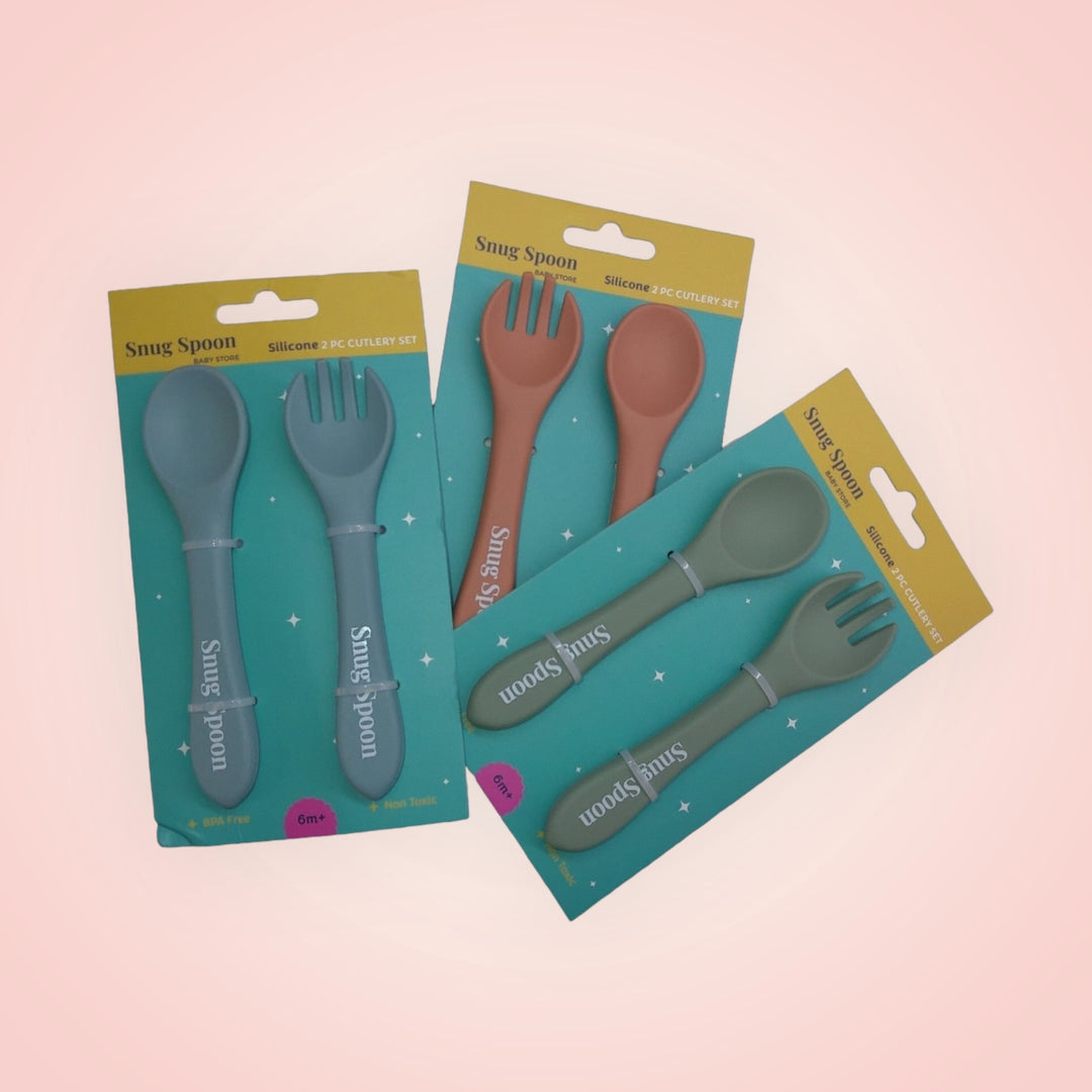 Silicone Suction Bowl & Cutlery Set