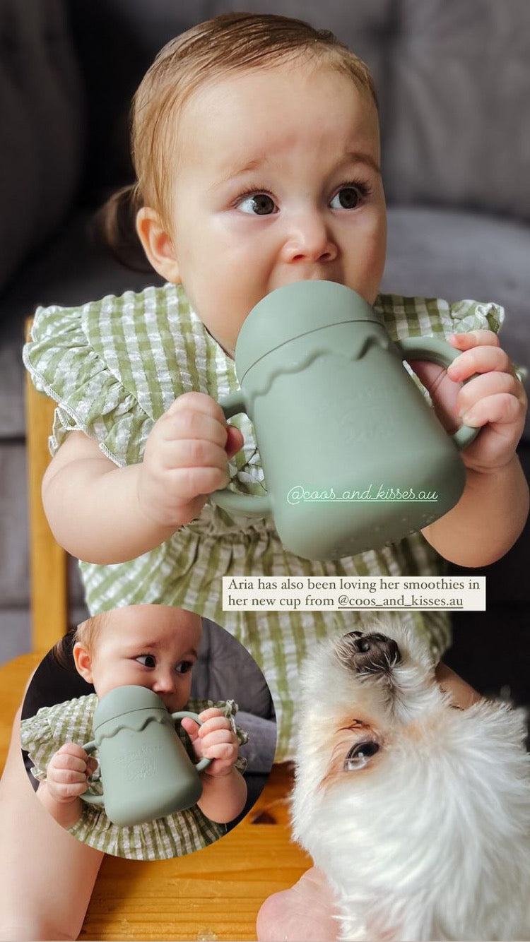 Silicone Sippy-N-Snack Cup