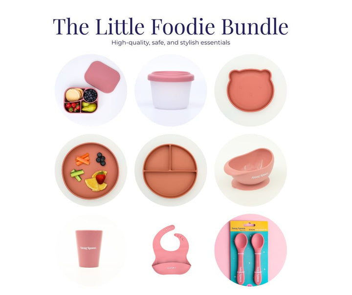 The Little Foodie Bundle – 9-Piece Silicone Mealtime Set