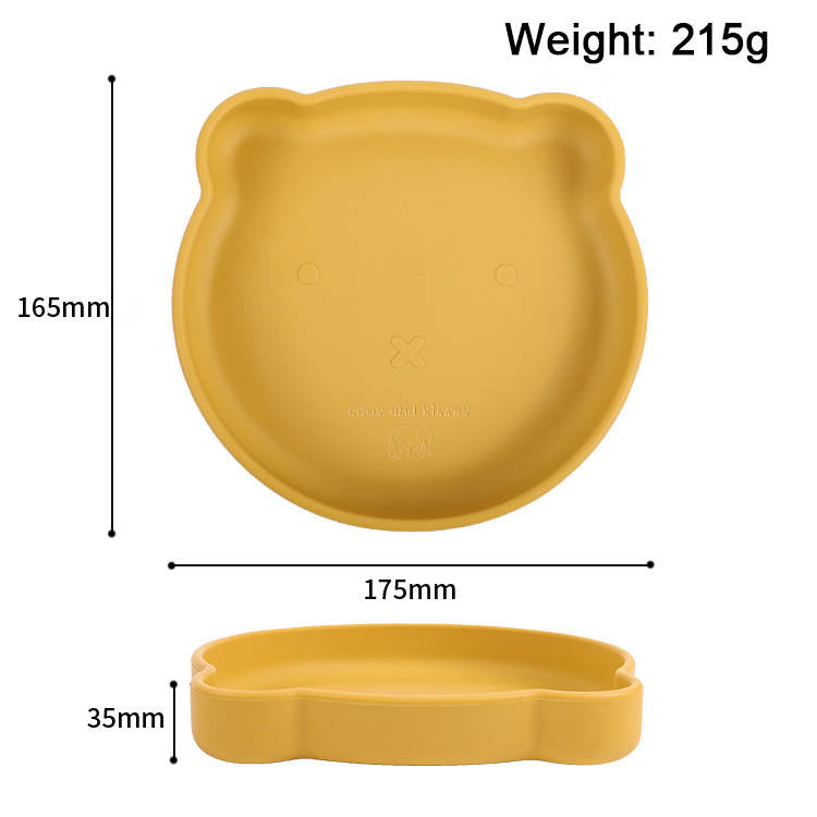 Silicone Suction Bear Plates