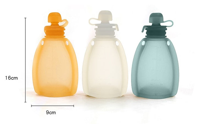 Silicone Reusable Squeeze Pouches