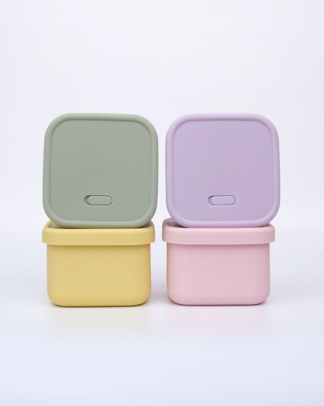 Small Square Silicone Lunchbox – Compact, Leak-Proof & Eco-Friendly (450ml)