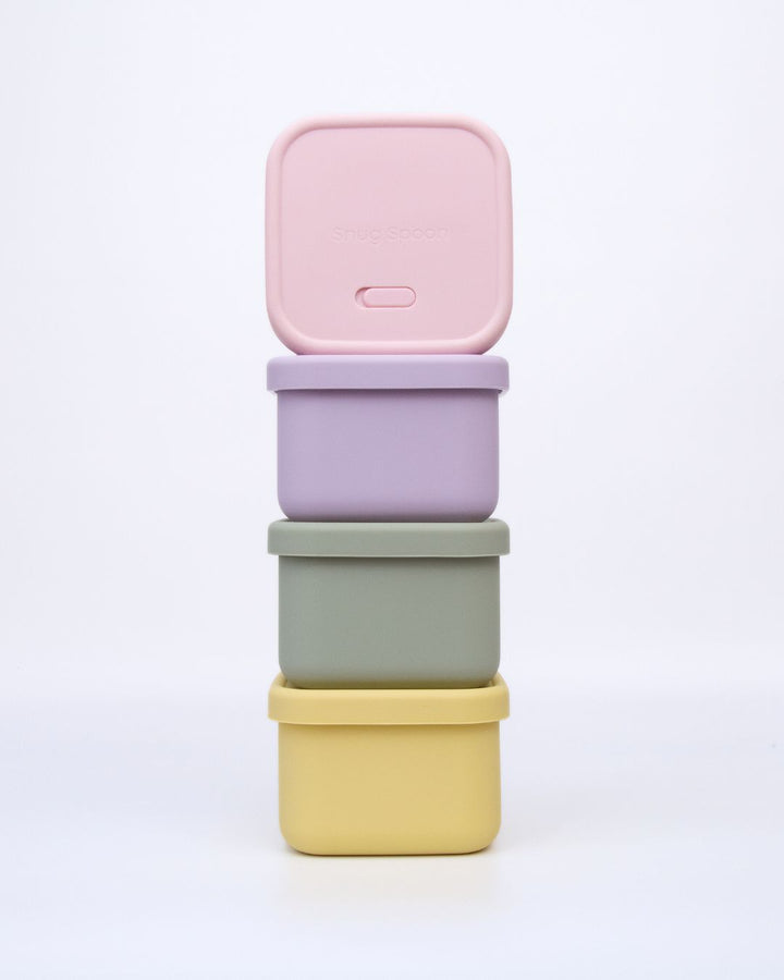Small Square Silicone Lunchbox – Compact, Leak-Proof & Eco-Friendly (450ml)