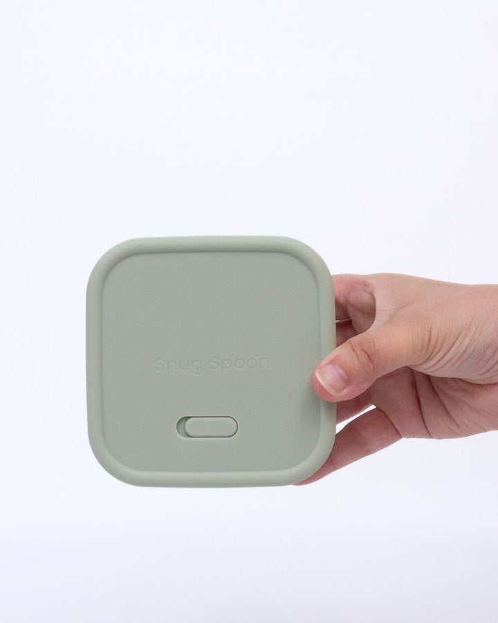 Small Square Silicone Lunchbox – Compact, Leak-Proof & Eco-Friendly (450ml)