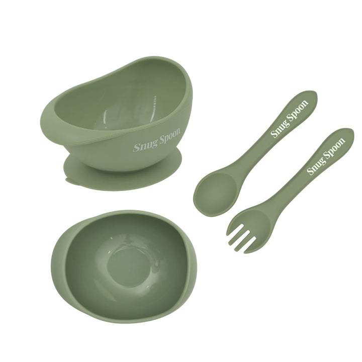 Silicone Suction Bowl & Cutlery Set