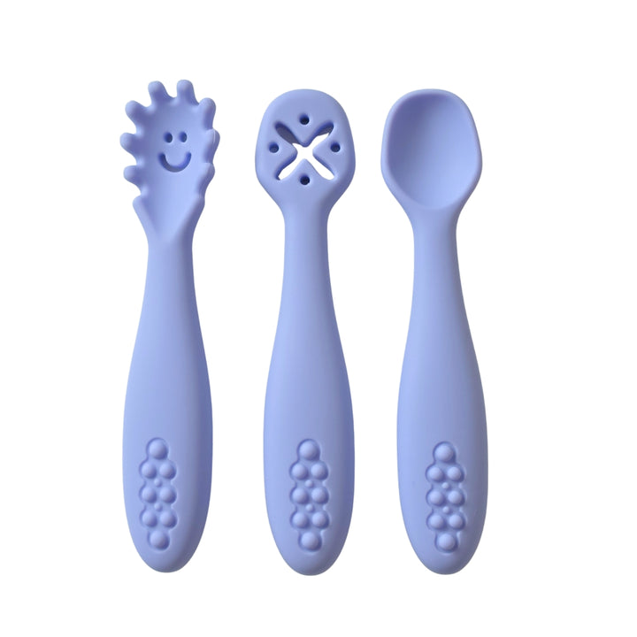 Snug Spoon Baby Silicone Self-Feeding & Dipping Spoon Set (3 Pack)